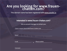 Tablet Screenshot of frauen-chatten.com